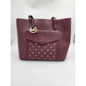 Michael Kors Maddie Tote Handbag Shoulder Merlot/Maroon